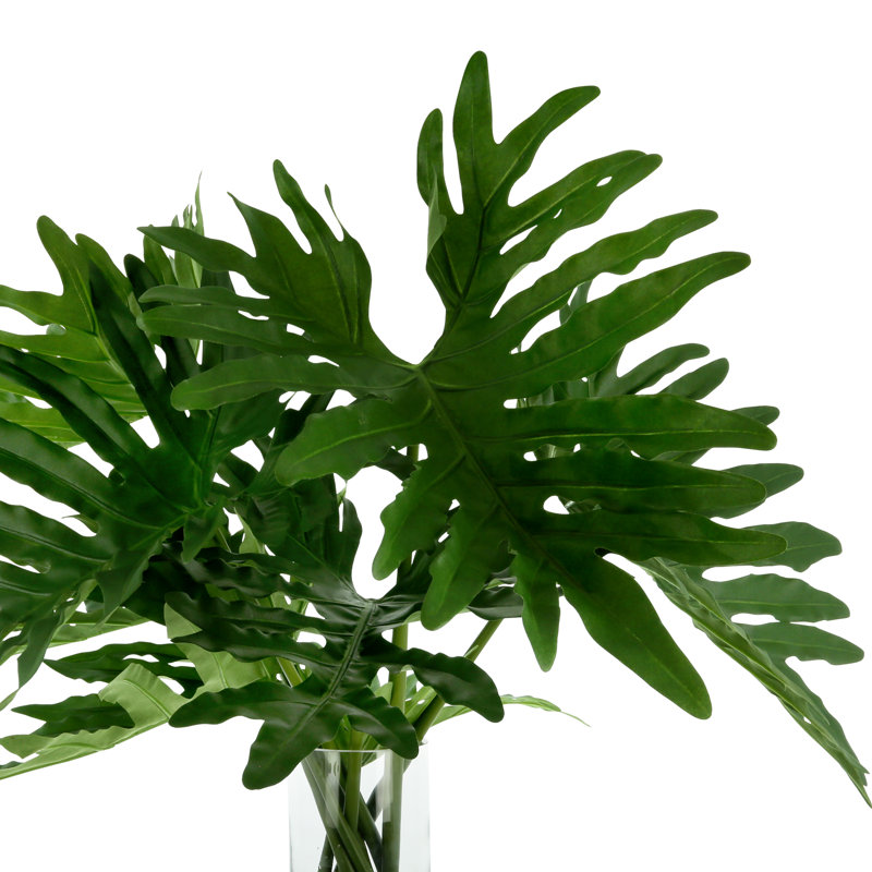 Organic Modern Faux Philodendron, 25" H x 29" W x 29" D