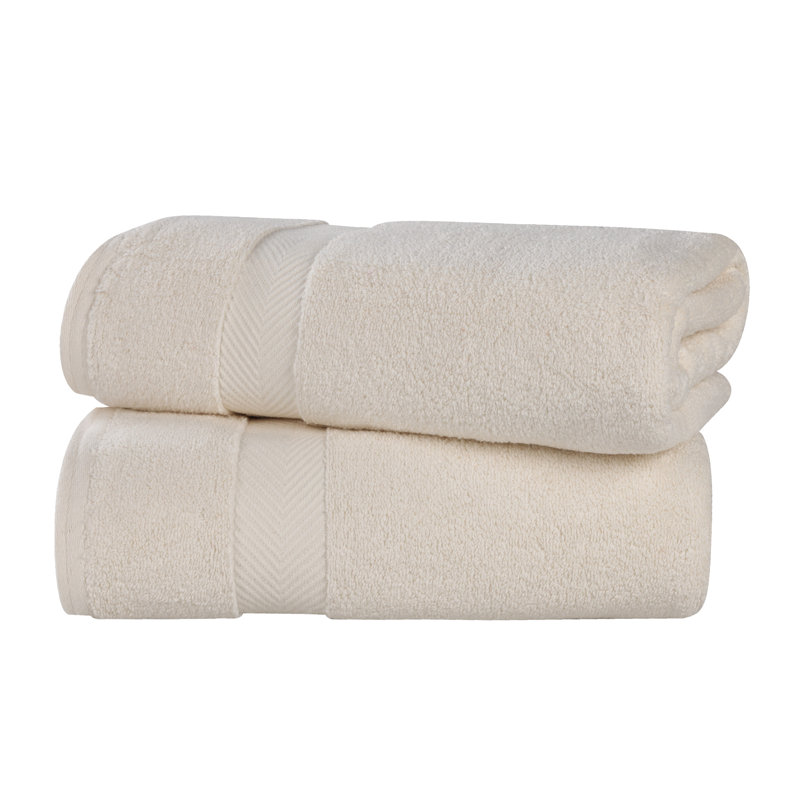 Drap de bain 100% coton Hamachi, Ivoire