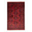 Tapis unique noir / rouge noué à la main 3 pi 3 po x 5 pi 1 po Ashlan
