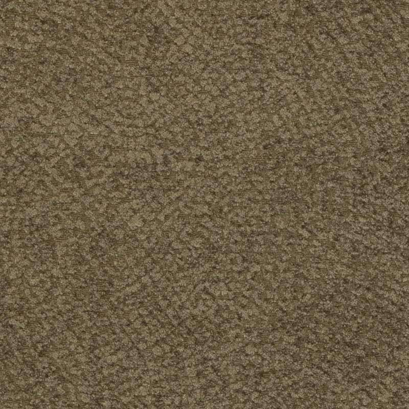 Tissu chenille tissé et imprimé zen, Teck