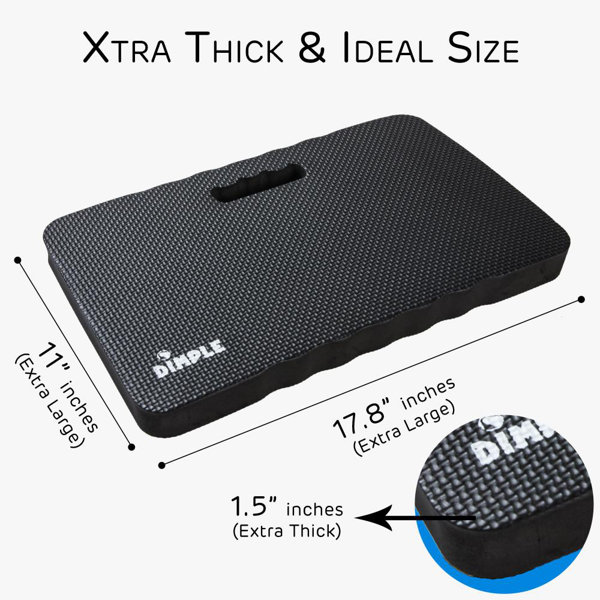 Extra-Thick Kneeling Pad with High-Density Memory Foam Cushion