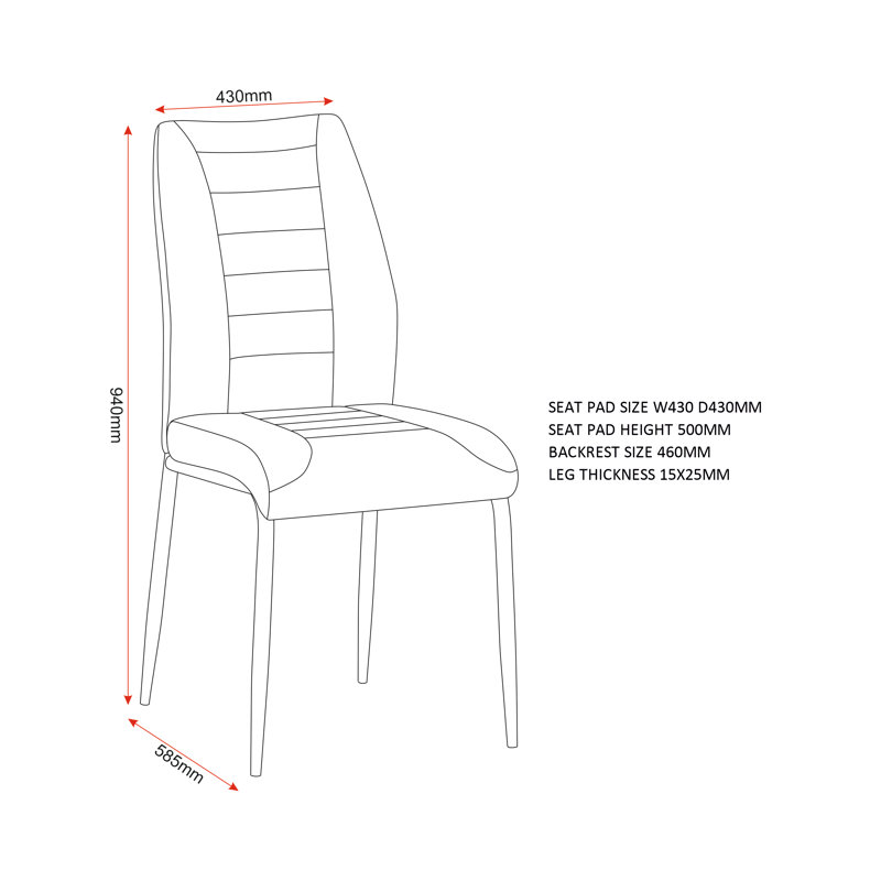 Chilton Upholstered Dining Chair (Set Of Four)