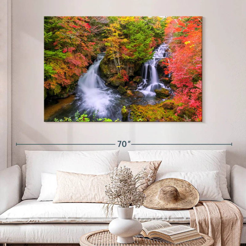 Alvord, automne aux chutes de Ryuzu, H 34 po x l 51 po