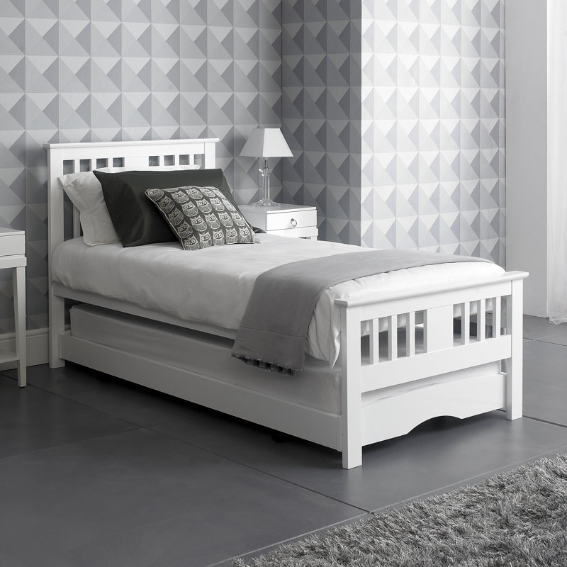Barnsley Solid Wood Daybed with Trundle, White Matt