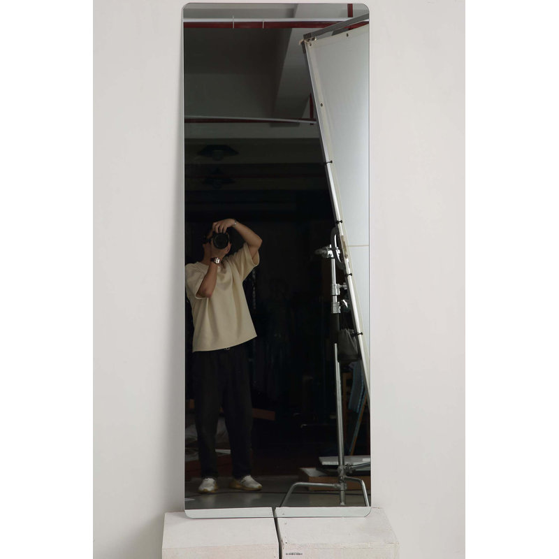 56X15inch Wall-mounted round-angle dressing mirror high-quality 5mm silver mirror  explosion-proof glass, 56" x 15"