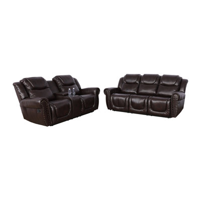 Gaylynn 2 - Piece Faux Leather Living Room Set