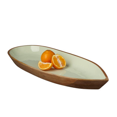 Madras Extra Large Oval Bowl, Mint