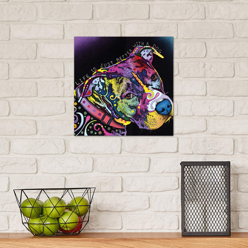 Life Is Just Better by Dean Russo - Print on Canvas, No Frame, 45.72 cm H x 45.72 cm W x 1.91 cm D