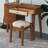 39" Retro Bohemian Style Wooden Makeup Vanity Set With Storage Drawers-696931089
