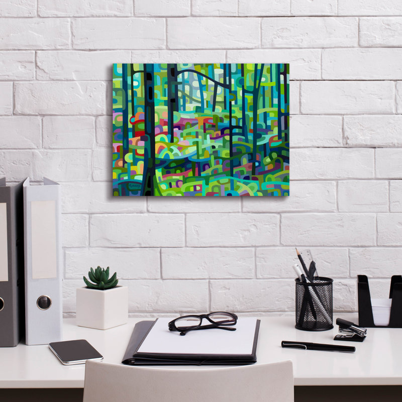 «Epic Graffiti 'Celadon Morning» par Mandy Budan, Ca Celadon Morning par Mandy Budan - reproduction d'art sur toile tendue