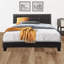 Grand lit tapissier standard espresso Ming Keeso