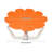 360° Swivel Sensory Spin Chair – Orange Flower-Shaped Wobble Seat For Vestibular Development & Balance Training-126127799