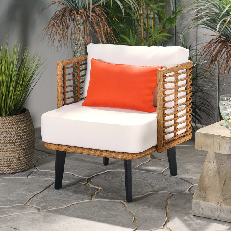 Kinne Wicker Outdoor Lounge Chair