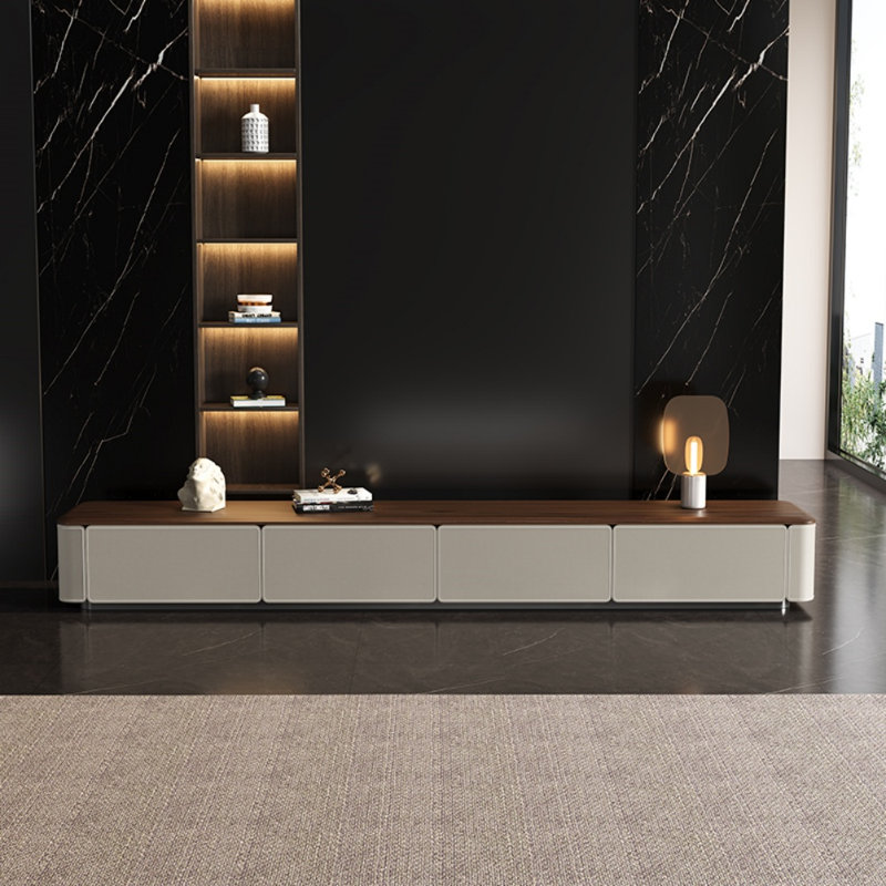Simple Creative Rectangle TV Cabinet TV Stand for TVs up to 88"