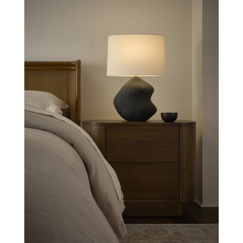 Broxton Table Lamp, Rough Black