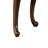 Halie Side End Table, 28 Inch, Classic Cabriole Legs, Dark Brown Solid Wood