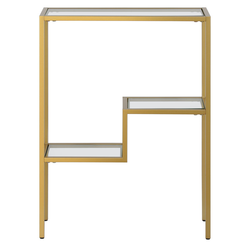 Lovett Wide Rectangular Console Table, Gold, 74.9cm H x 55.9cm W x 20.3cm D