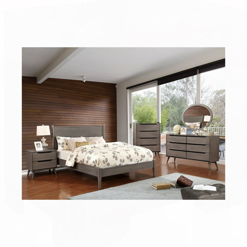 Modern Gray Nightstand