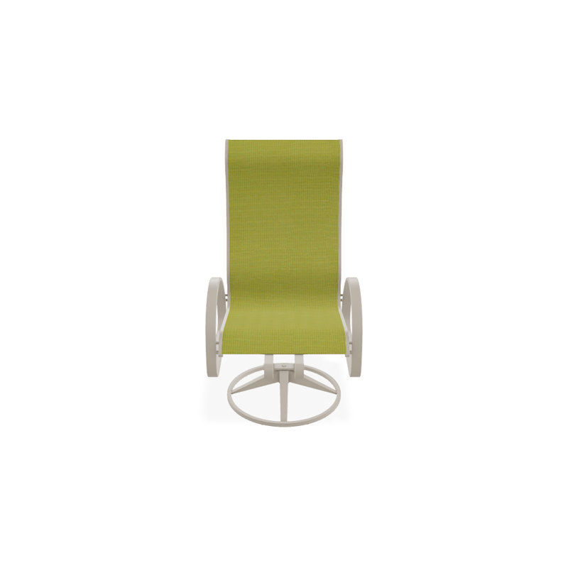 Fauteuil de patio pivotant Hiraku, Lime 38D Sunbrella®, Désert texturé