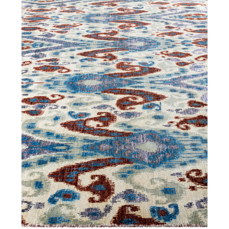 Overdyed One-of-a-Kind 9' 2" X 12' 2" Hand Knotted Area Rug