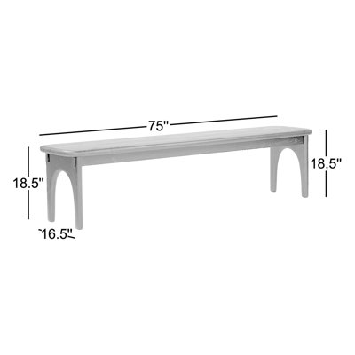 Umbria Solid Wood Bench