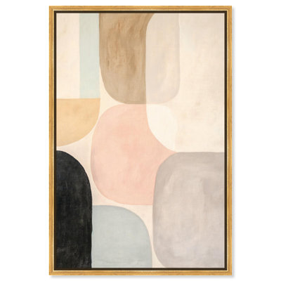 Abstrait géométrique sur toile Soft Cubism II 