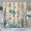  Rideau de douche Nautical Coastal Turtle