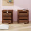 Rustic Drawer Reclaimed Solid Wood Farmhouse Nightstand Set Of Two