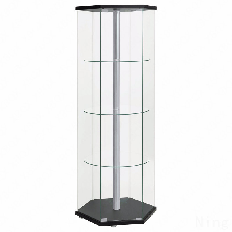 4-Shelf Cabinet, Black