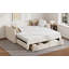 Structure de lit de jour extensible rembourrée avec couchette-901317878