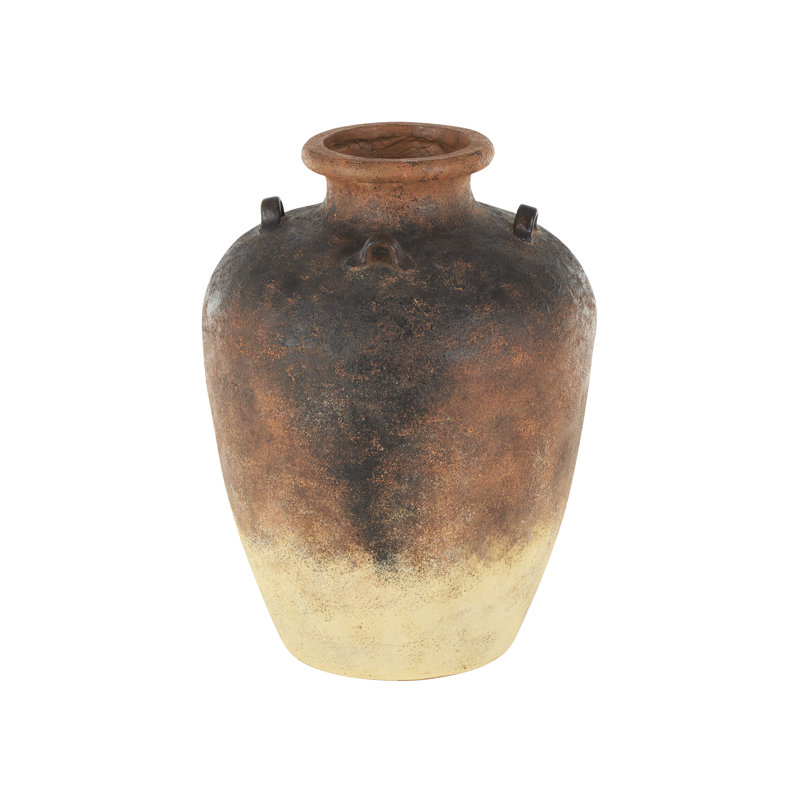 Vase en cuivre Classen, H 24,4 po x l 18,35 po x P 18,35 po