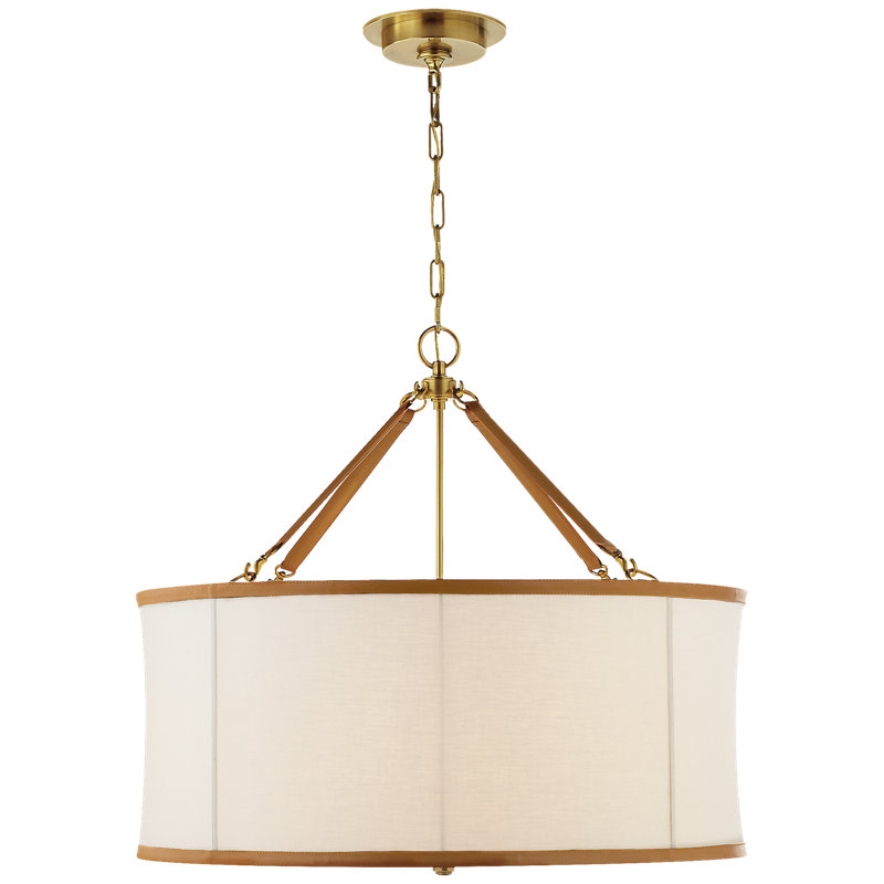 Broomfield 4 - Light Chandelier, Natural Brass