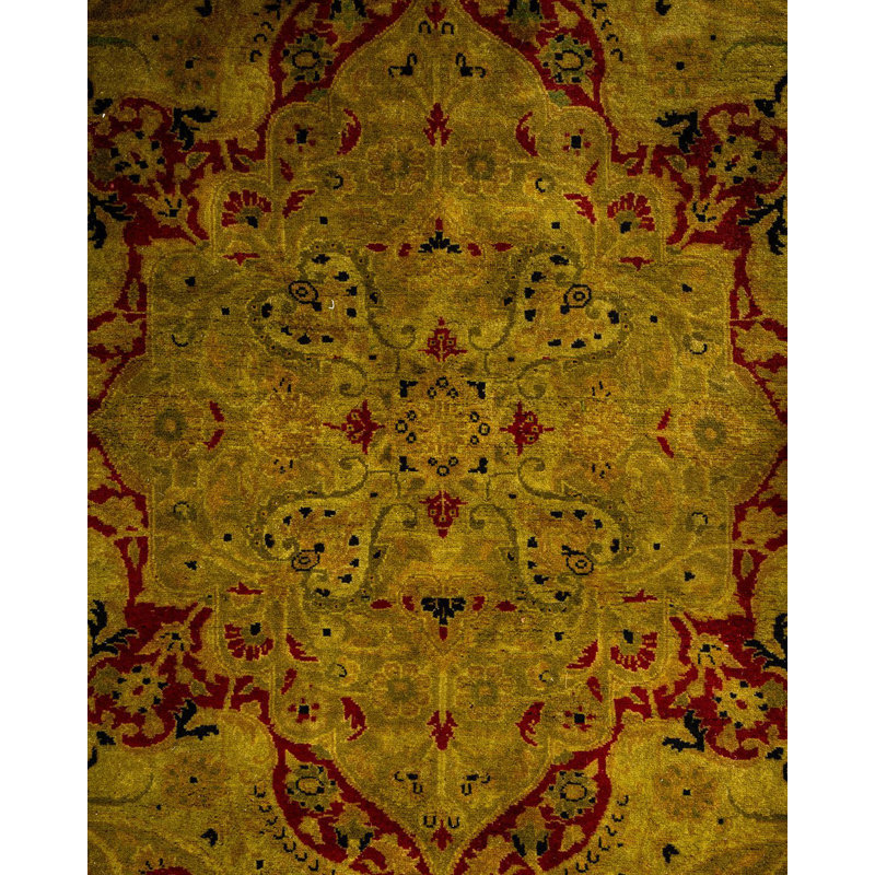 Tapis noué à la main Mazarine, unique en son genre - doré
