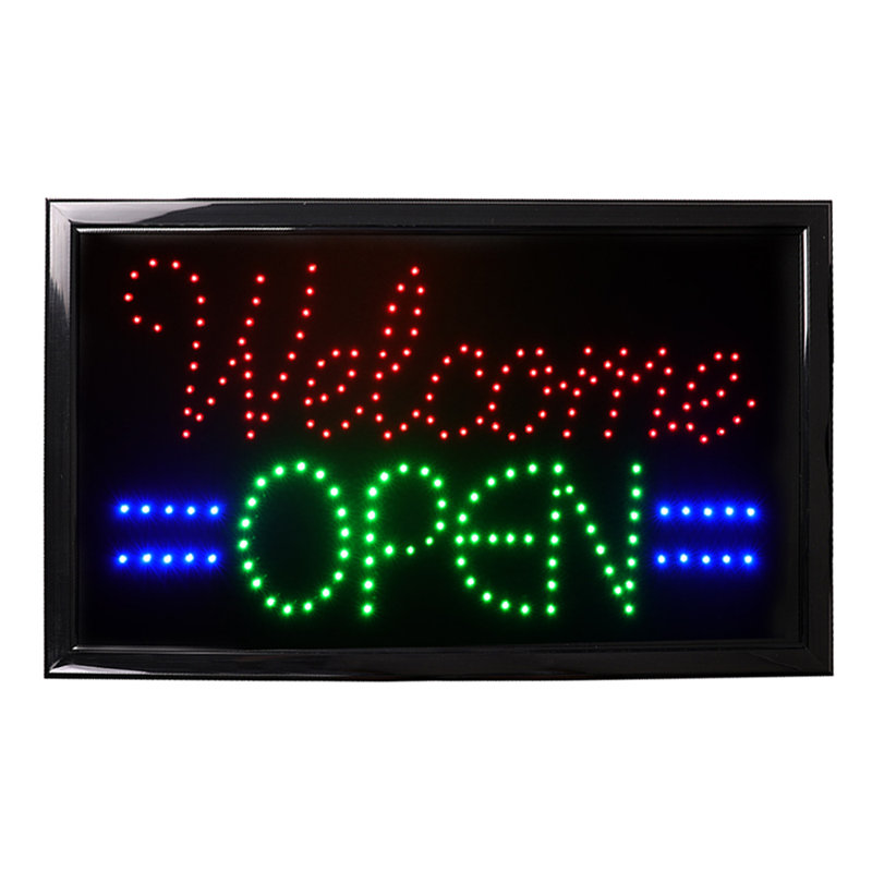 LED Neon Light Animated Motion Open Business Sign