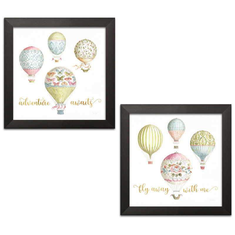 Beautiful romance XXI & XXII, ensemble de 2 reproductions d’art encadrées, H 12 po x l 12 po x P 1,5 po