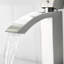 Robinet de lavabo de salle de bain en nickel brossé - Alliage d'aluminium et meuble-lavabo moderne au fini mat en céramique-128924317
