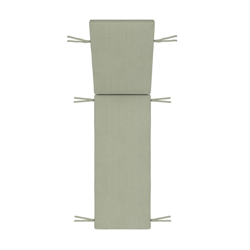 Lani Sunbrella® Outdoor Chaise Lounge Cushion, 21" W x 78" D, Sunbrella Canvas Seasalt