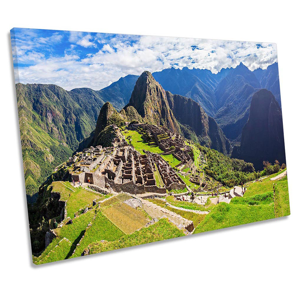 Machu Picchu Peru Framed - Wrapped Canvas Print