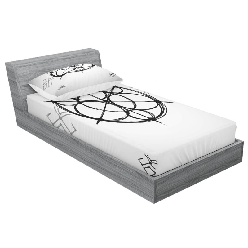 Microfiber Sheet Set, Twin Sheet Set with Fitted Sheet