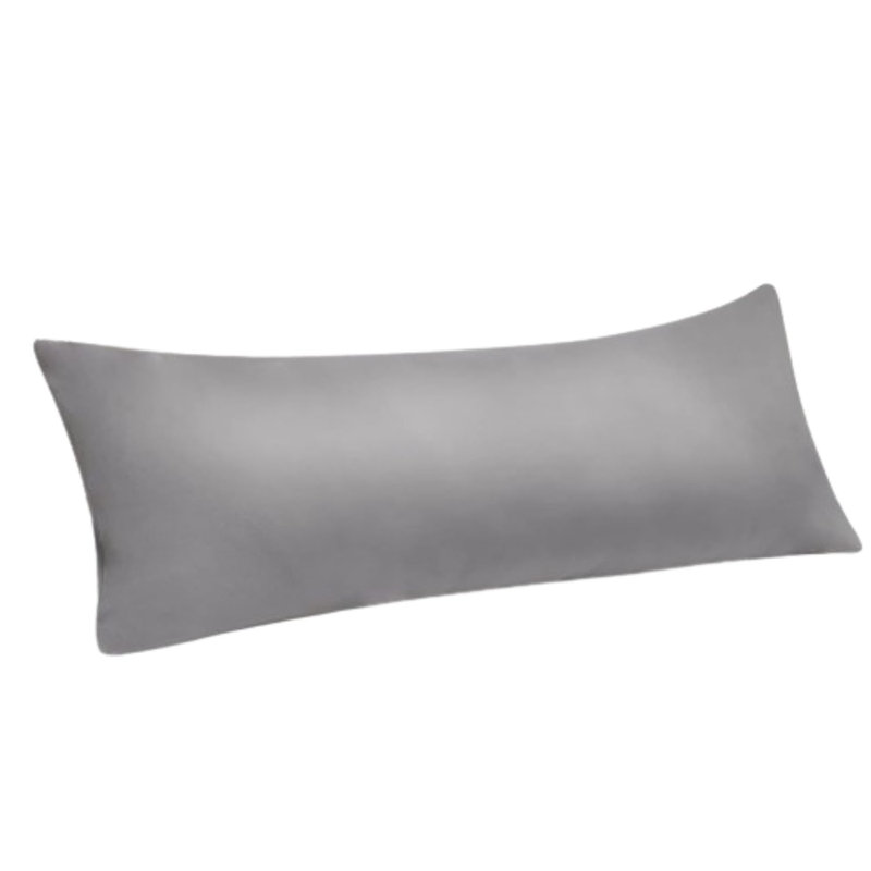 Oreiller long en mousse à mémoire de forme 20 po x 54 po gris