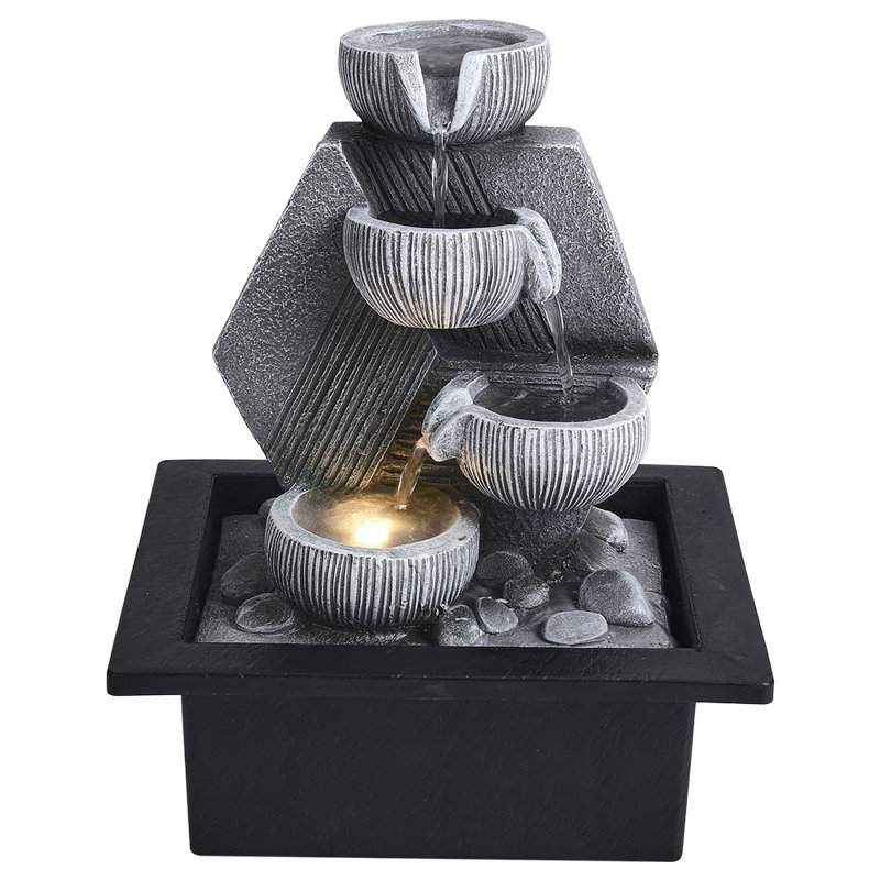 Weather Resistant Fountain with Light