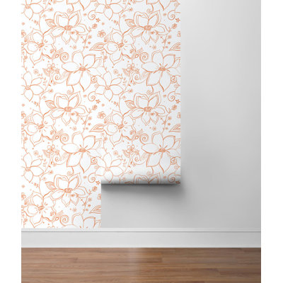 Leupp Peel & Stick Floral Roll