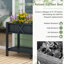 Boîte à fleurs surélevée en poly avec pieds de drainage pour tablette de rangement-106901930-106901931