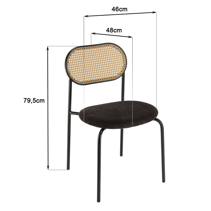 Ryne Dining Chair in Brown
