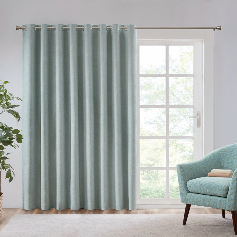 Teonte Blackout Single Curtain Panel, Green