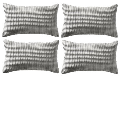Houndstooth Cotton Blend Throw Pillow