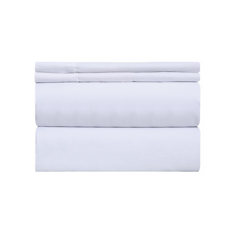 Microfiber Sheet Set, Full Sheet Set with 2 Pillowcases, White