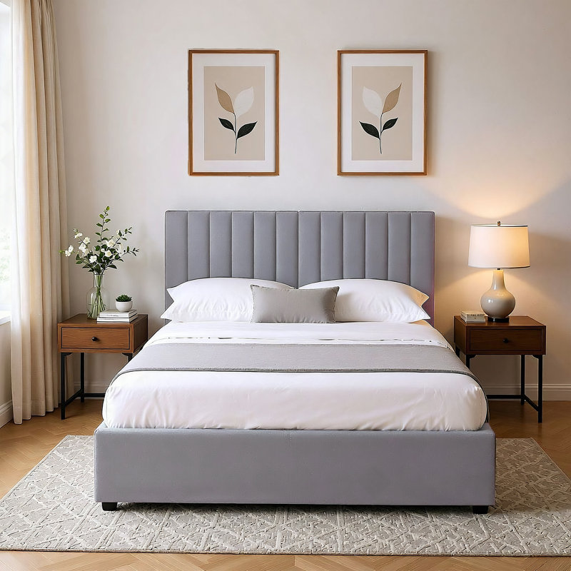 Newry Ottoman Lift Up Storage Bed, Grey