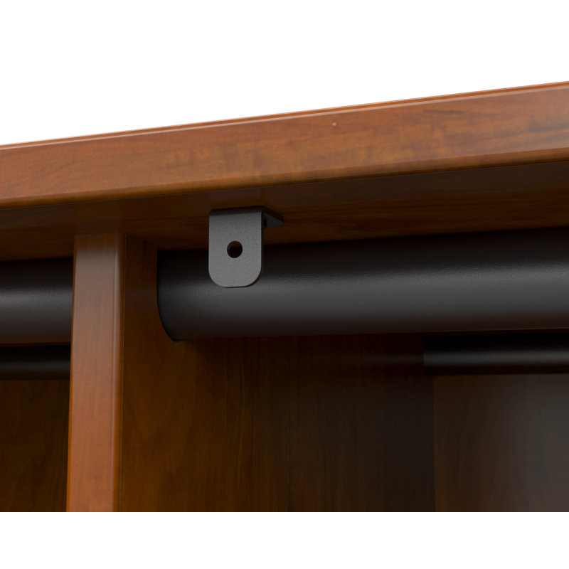 48'' Wide 8 - Shelf Storage Cabinet, Solar Oak, Solar Oak