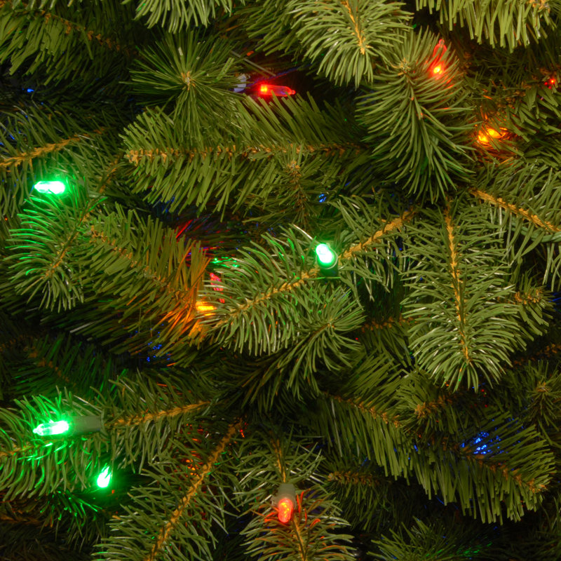 Arbre à crayon Downswept DouglasFir avec lumières DEL bicolores, H 7,5 pi